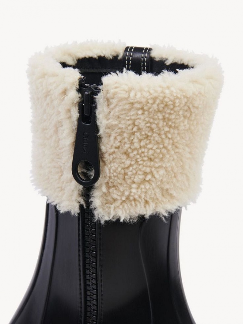 Botines Chloe Betty Ankle Rain Negros | CHE-SR14217