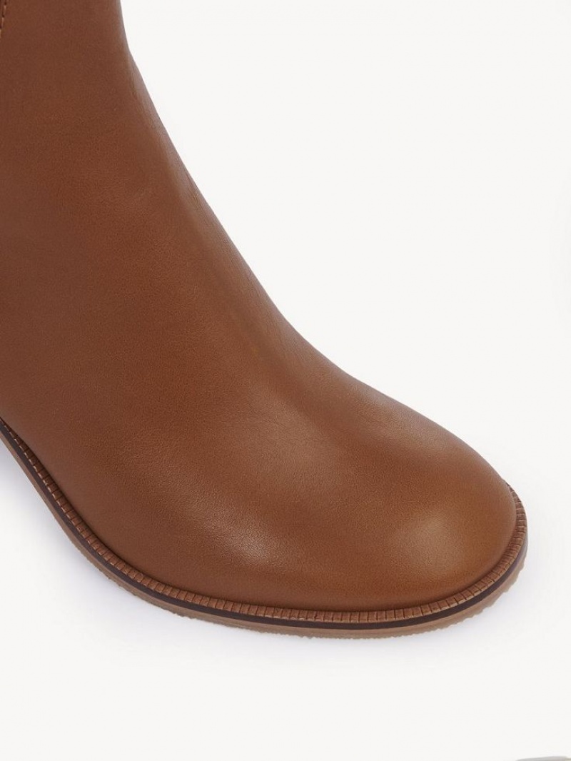Botines Chloe Chany Tacón Marrom | CHE-SR14868