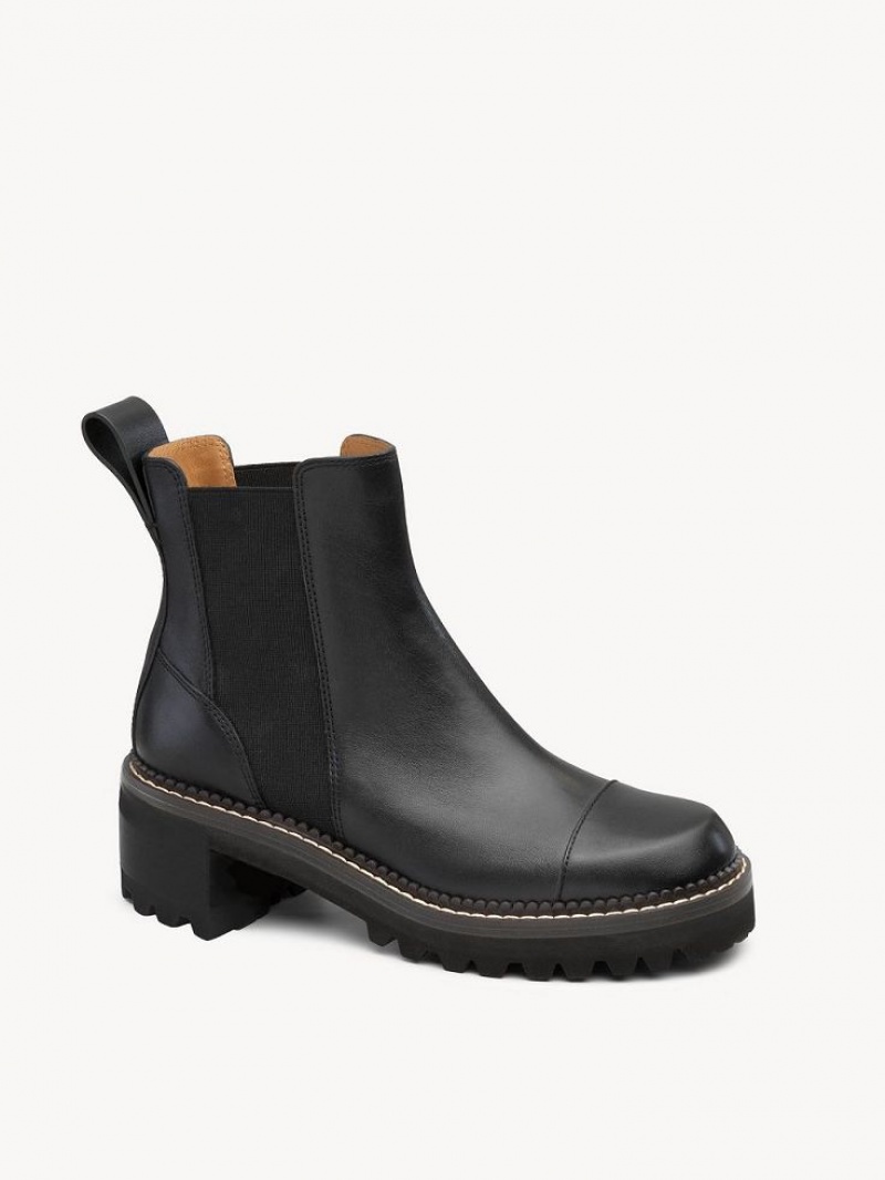 Botines Chloe Mallory Negros | CHE-SR14885