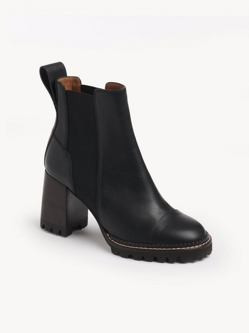 Botines Chloe Mallory Negros | CHE-SR14889