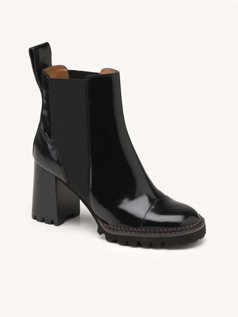 Botines Chloe Mallory Negros | CHE-SR14890