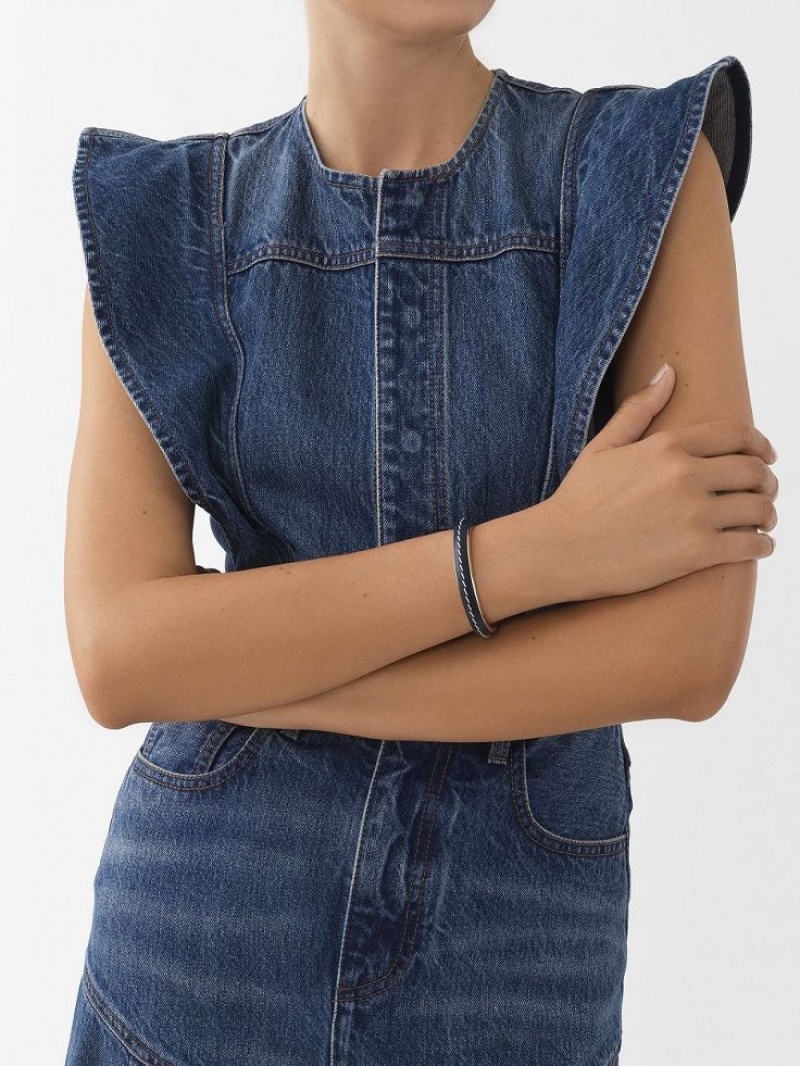 Brazaletes Chloe Edith Cuff Azul Marino | CHE-SR14395