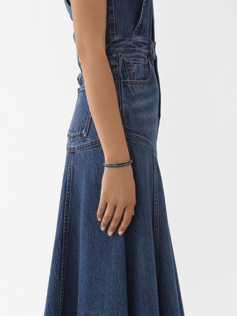 Brazaletes Chloe Edith Cuff Azul Marino | CHE-SR14395