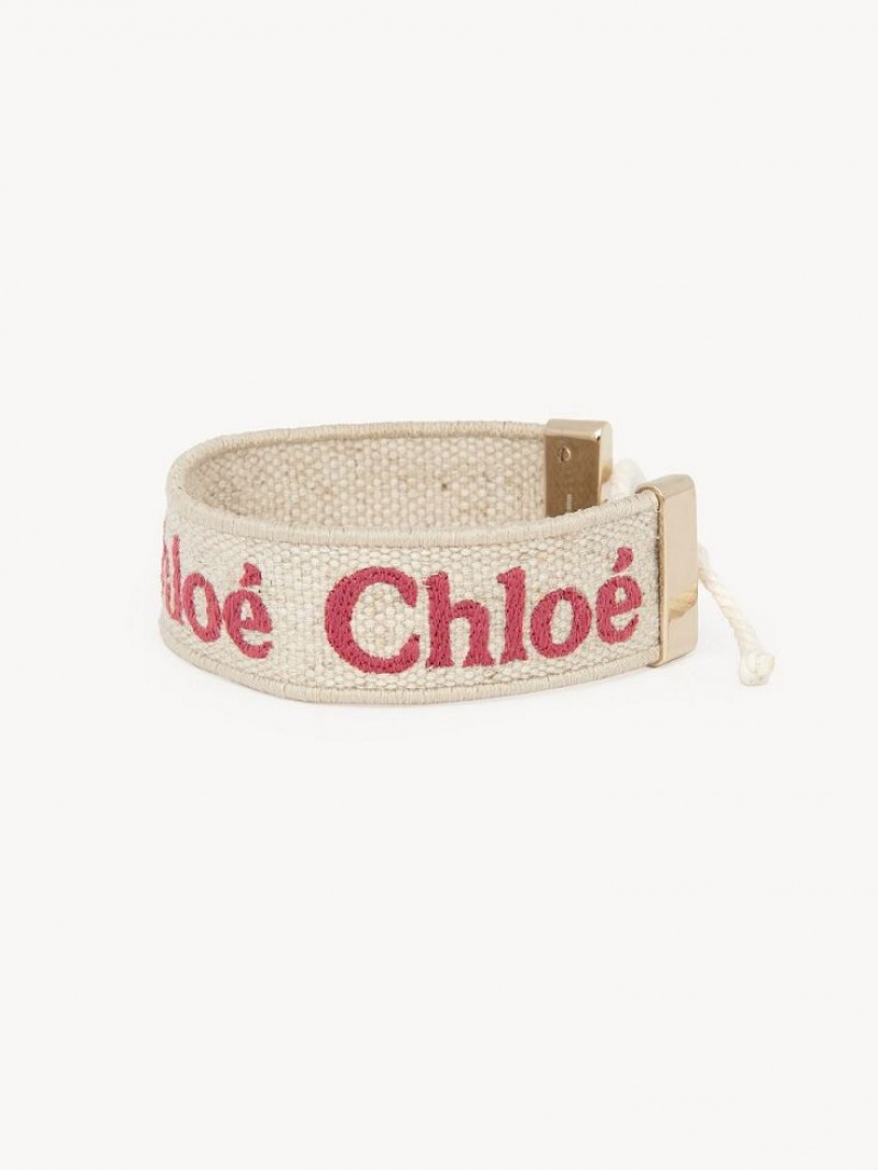 Brazaletes Chloe Woody Beige Rosas | CHE-SR14445