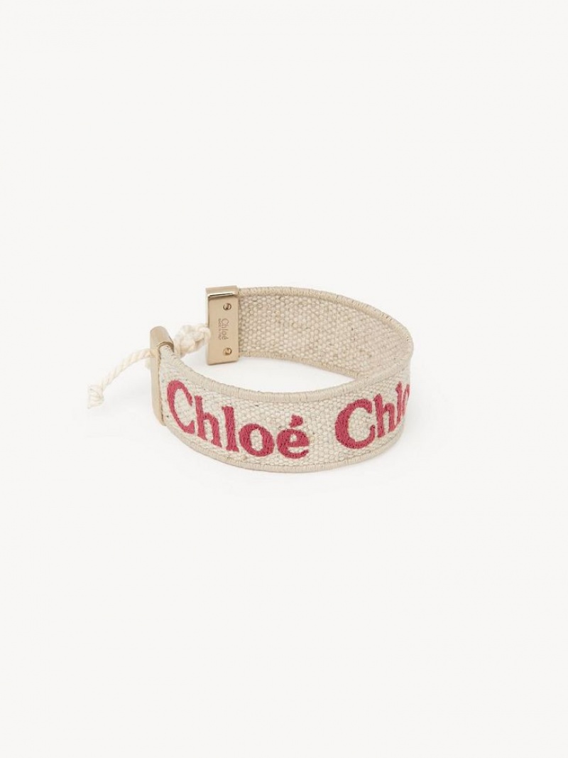 Brazaletes Chloe Woody Beige Rosas | CHE-SR14445
