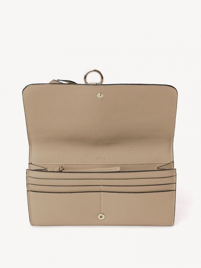 Carteras Grandes Chloe Alphabet With Flap Marrom | CHE-SR14306
