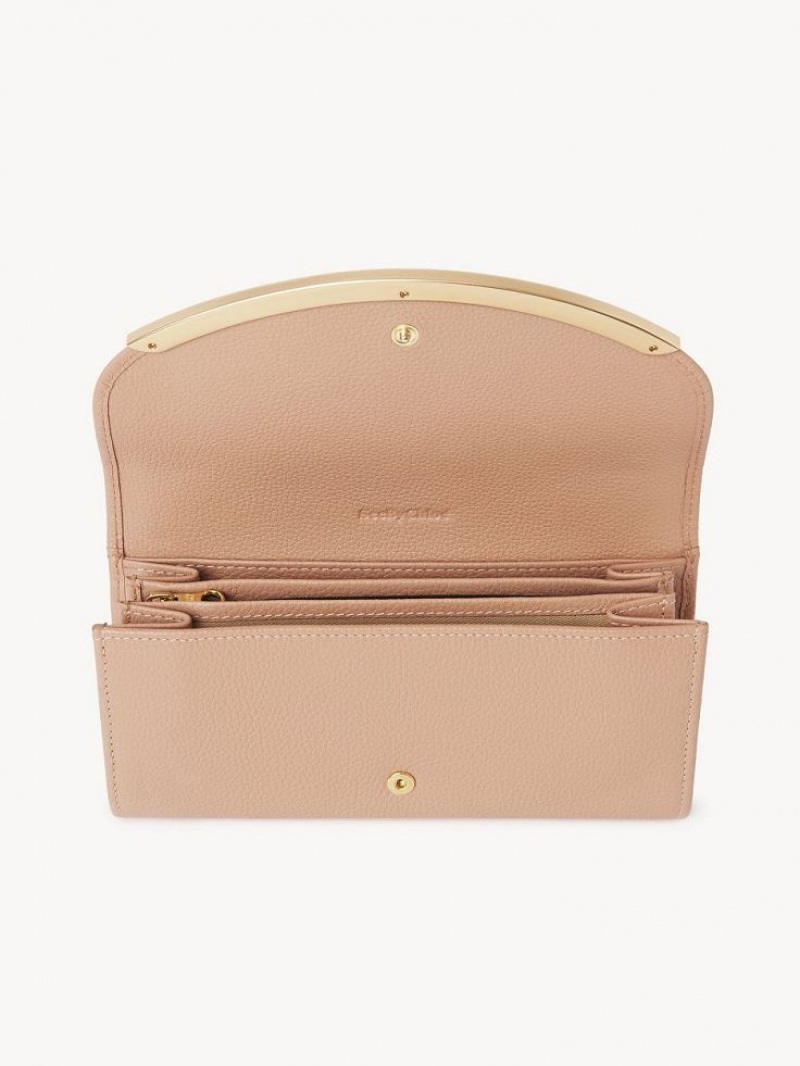 Carteras Grandes Chloe Lizzie Cafes Rosas | CHE-SR14916
