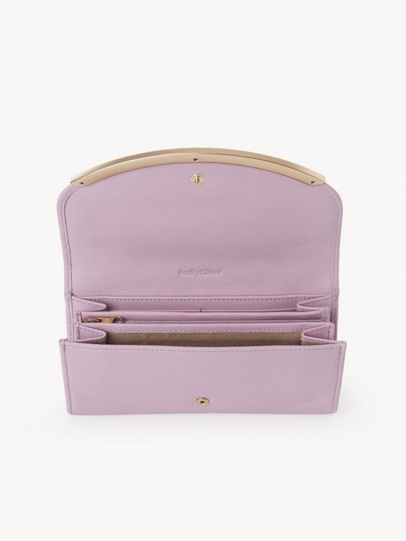 Carteras Grandes Chloe Lizzie Lavanda Blancos | CHE-SR14920