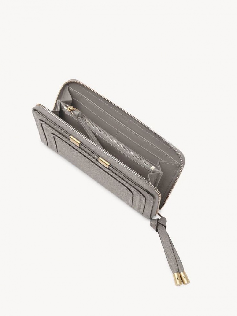 Carteras Grandes Chloe Marcie Zippered Grises | CHE-SR14297