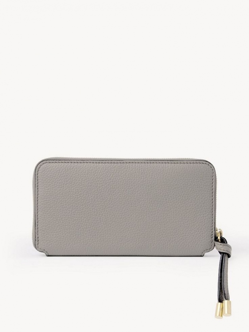 Carteras Grandes Chloe Marcie Zippered Grises | CHE-SR14297