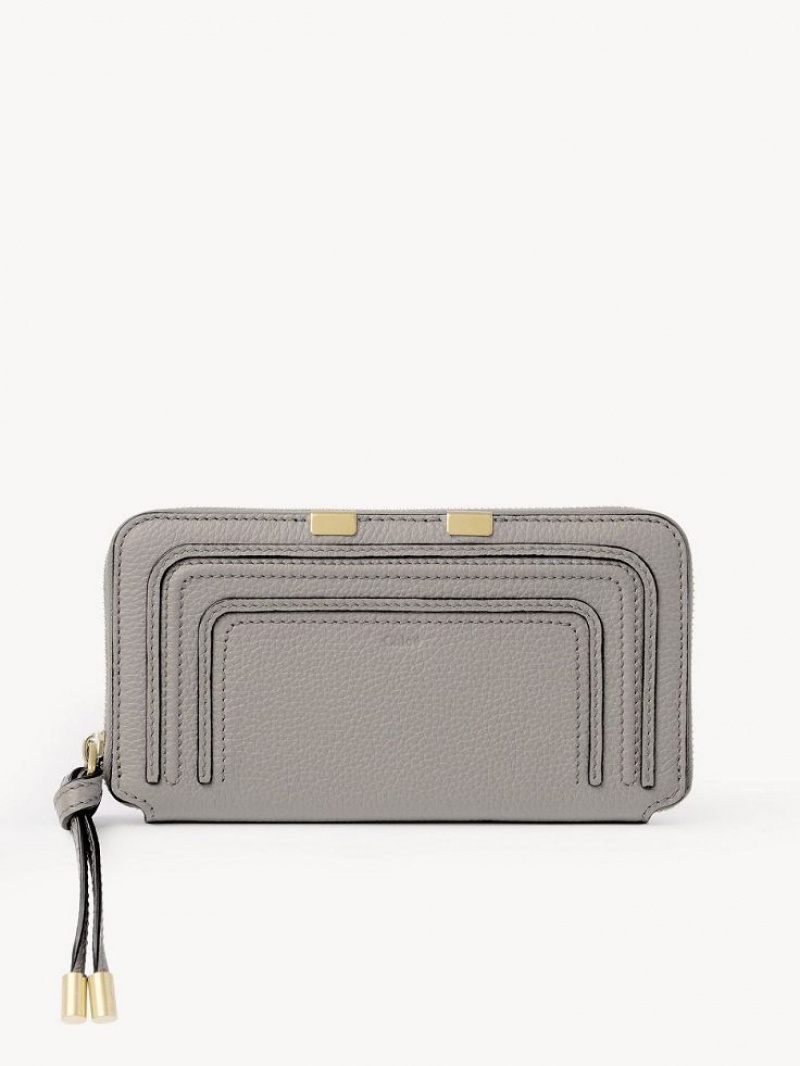 Carteras Grandes Chloe Marcie Zippered Grises | CHE-SR14297
