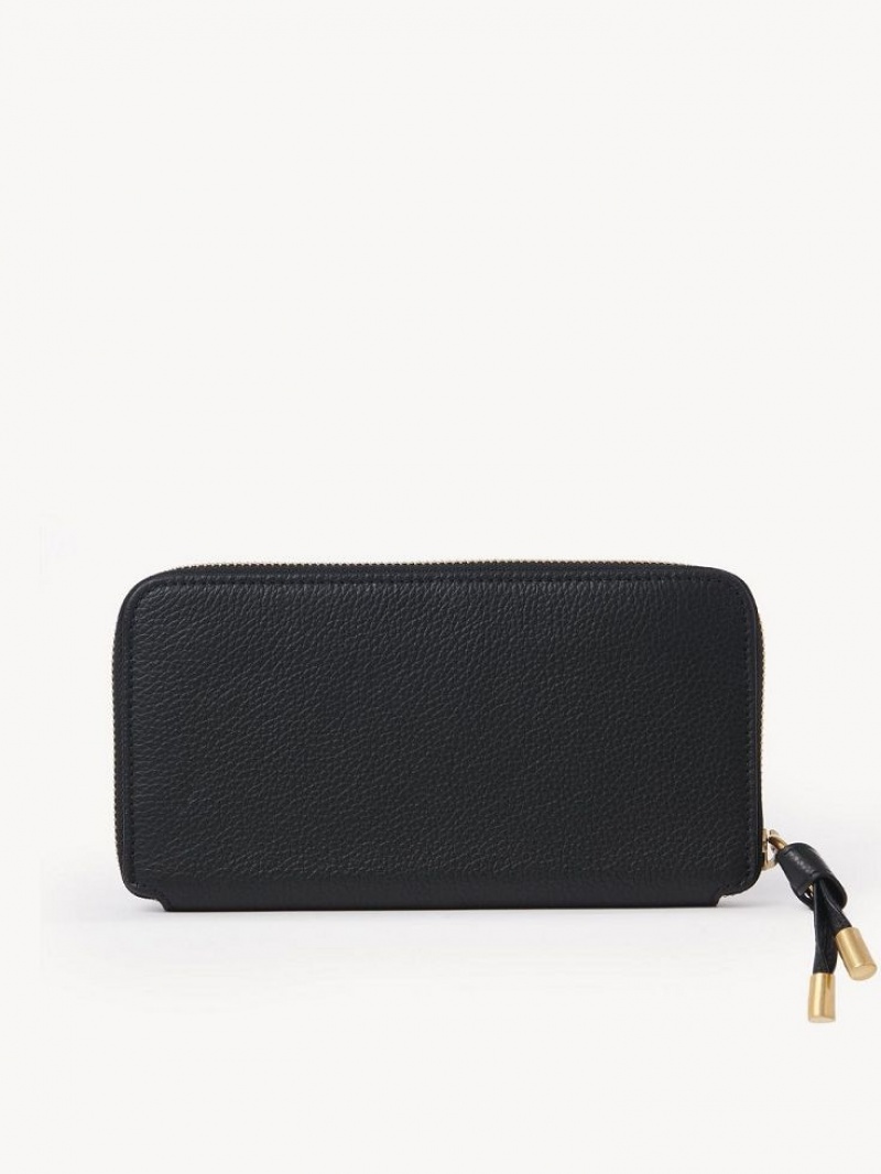 Carteras Grandes Chloe Marcie Zippered Negros | CHE-SR14303