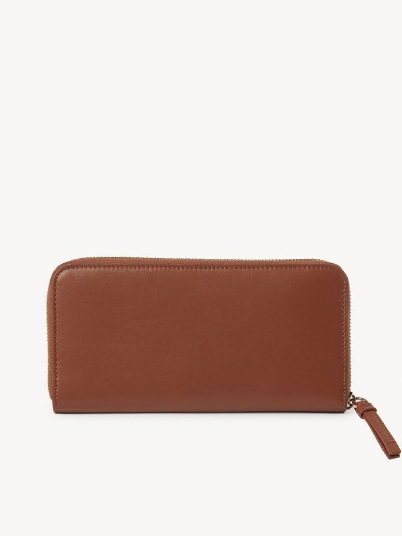 Carteras Grandes Chloe Sense Zippered Marrom | CHE-SR14299