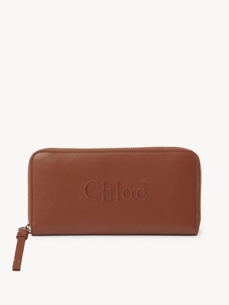 Carteras Grandes Chloe Sense Zippered Marrom | CHE-SR14299