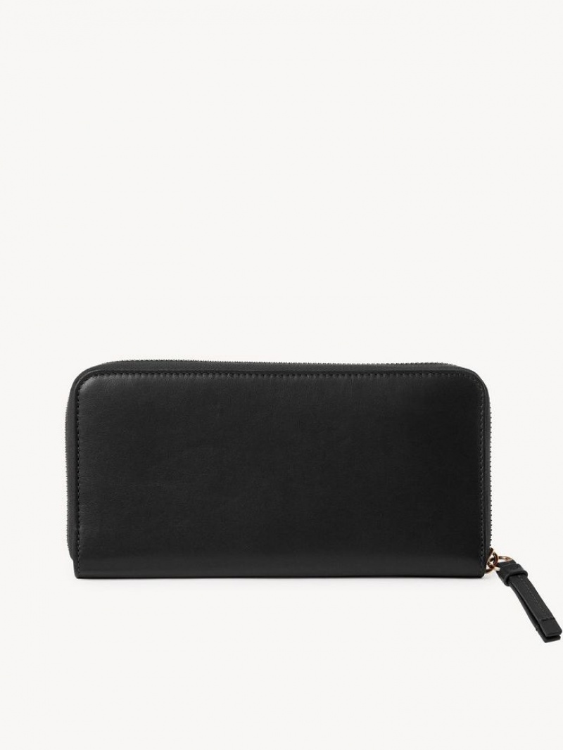 Carteras Grandes Chloe Sense Zippered Negros | CHE-SR14300