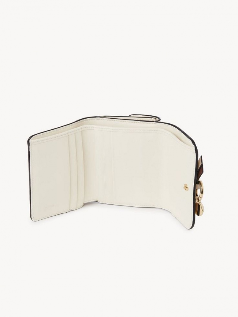 Carteras Pequeñas Chloe Alphabet Small Tri-fold Blancos | CHE-SR14288