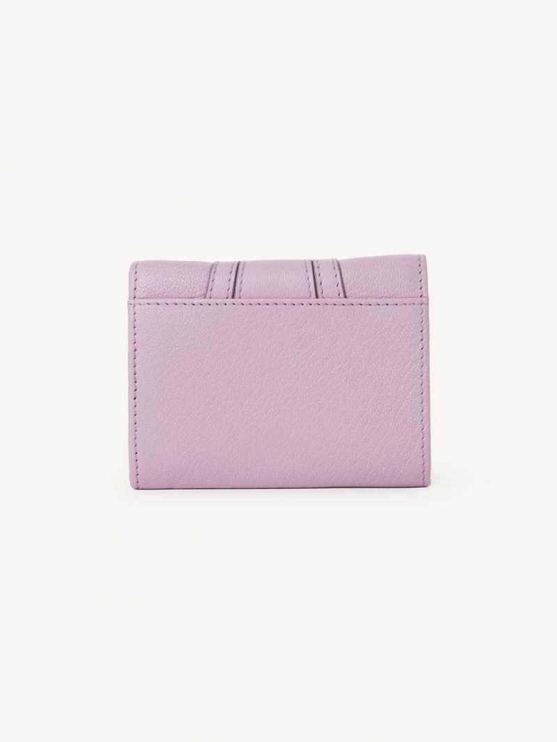 Carteras Pequeñas Chloe Hana Tri-fold Lavanda Blancos | CHE-SR14908