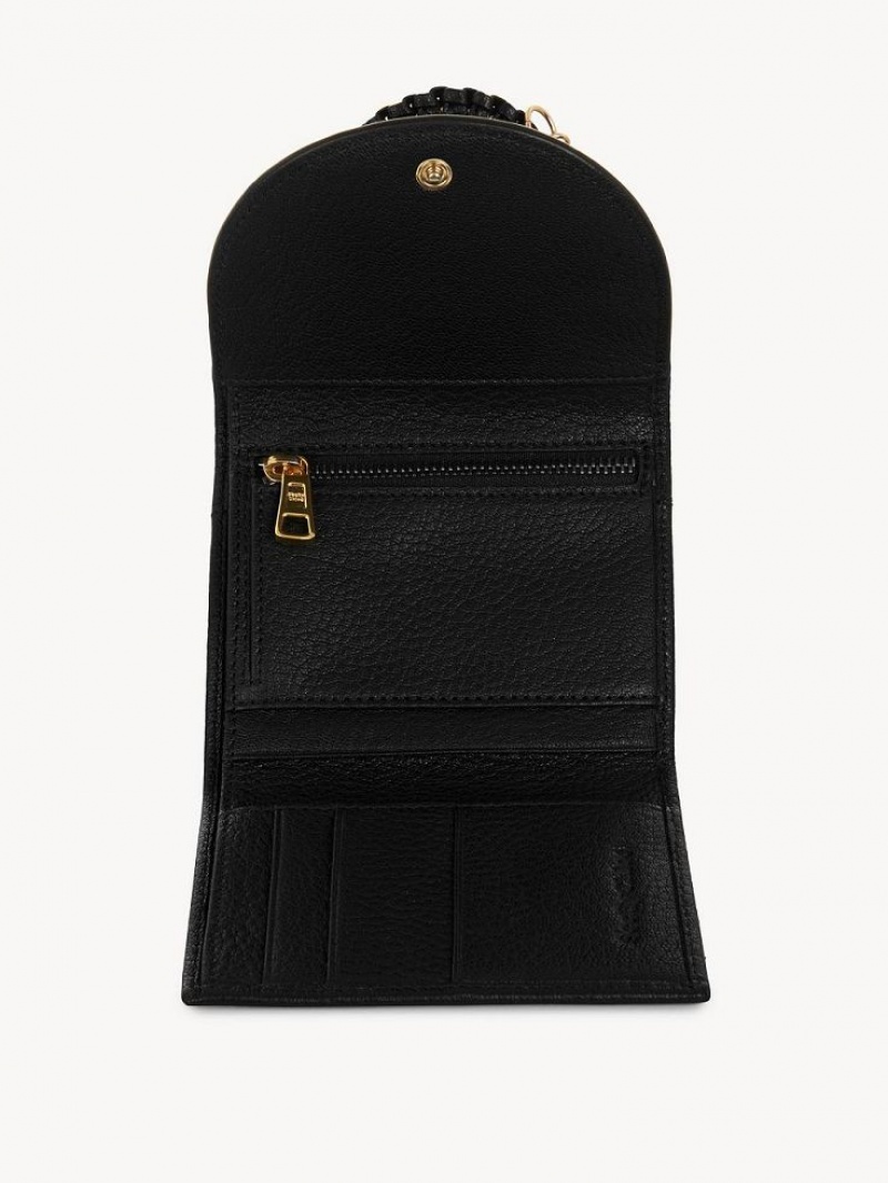 Carteras Pequeñas Chloe Hana Trifold Negros | CHE-SR14900