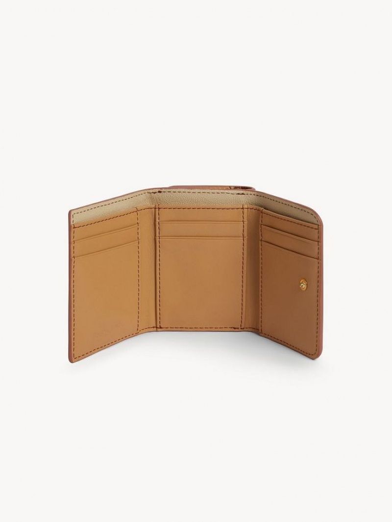 Carteras Pequeñas Chloe Layers Medium Tri-fold Marrom | CHE-SR14896