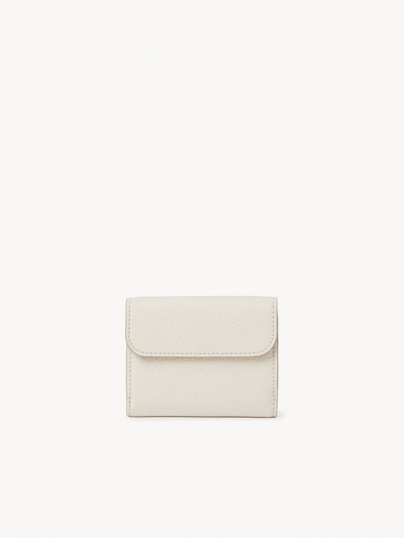 Carteras Pequeñas Chloe Marcie Small Tri-fold Blancos | CHE-SR14295