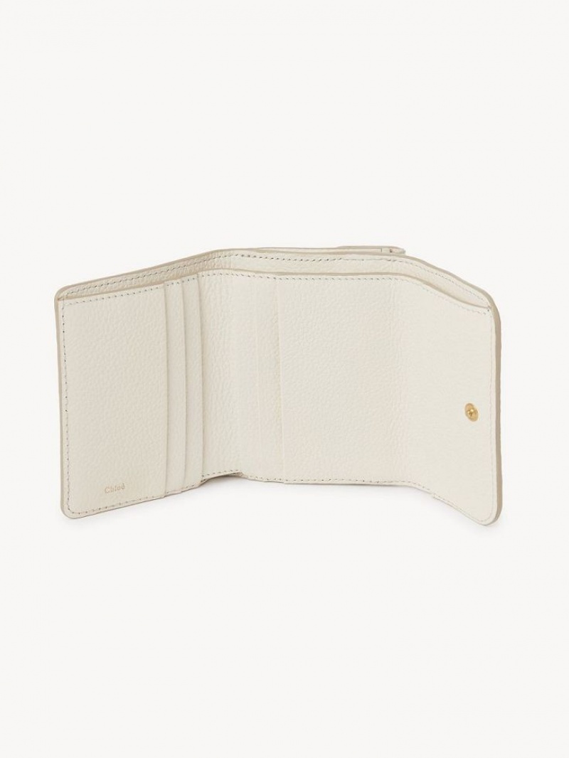 Carteras Pequeñas Chloe Marcie Small Tri-fold Blancos | CHE-SR14295