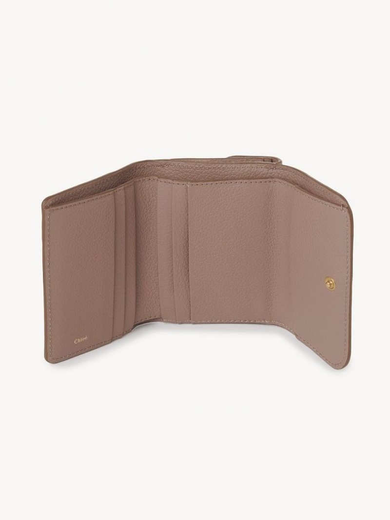 Carteras Pequeñas Chloe Marcie Small Tri-fold Marrom | CHE-SR14296