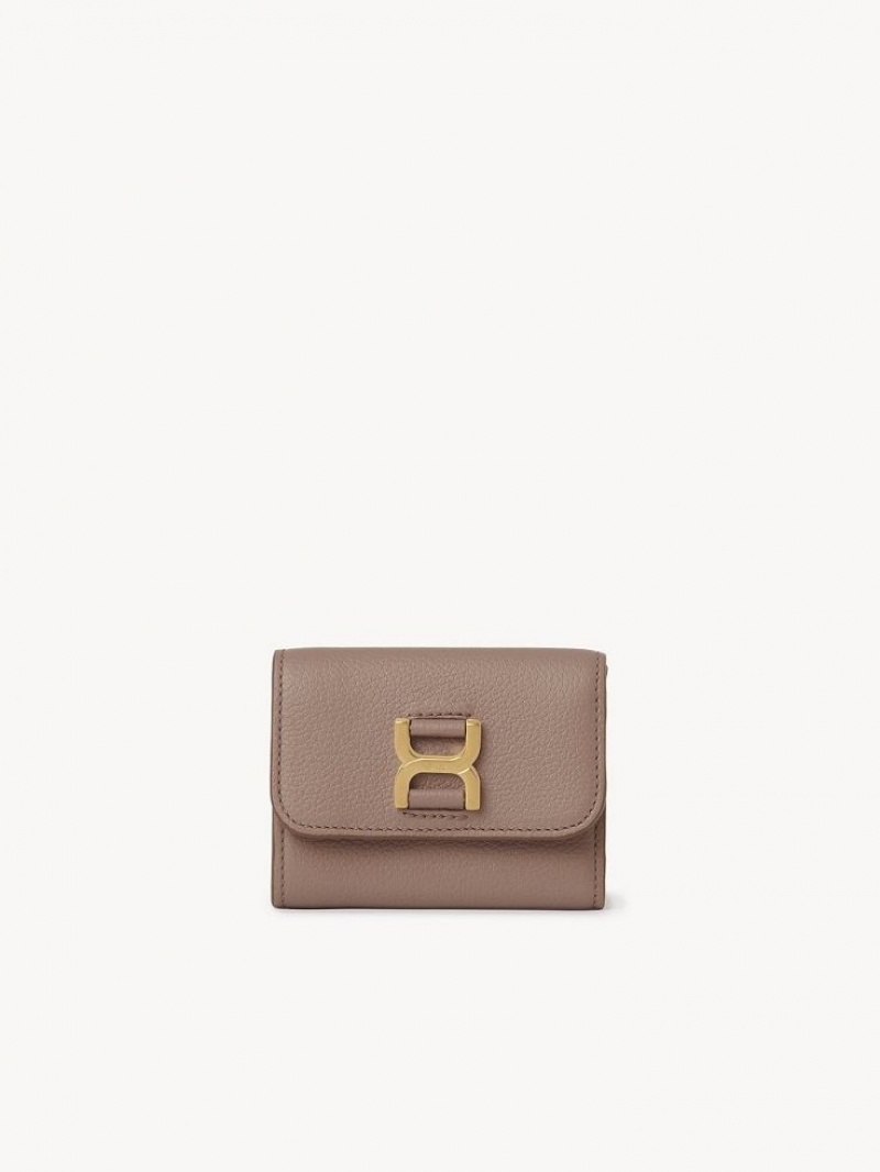 Carteras Pequeñas Chloe Marcie Small Tri-fold Marrom | CHE-SR14296