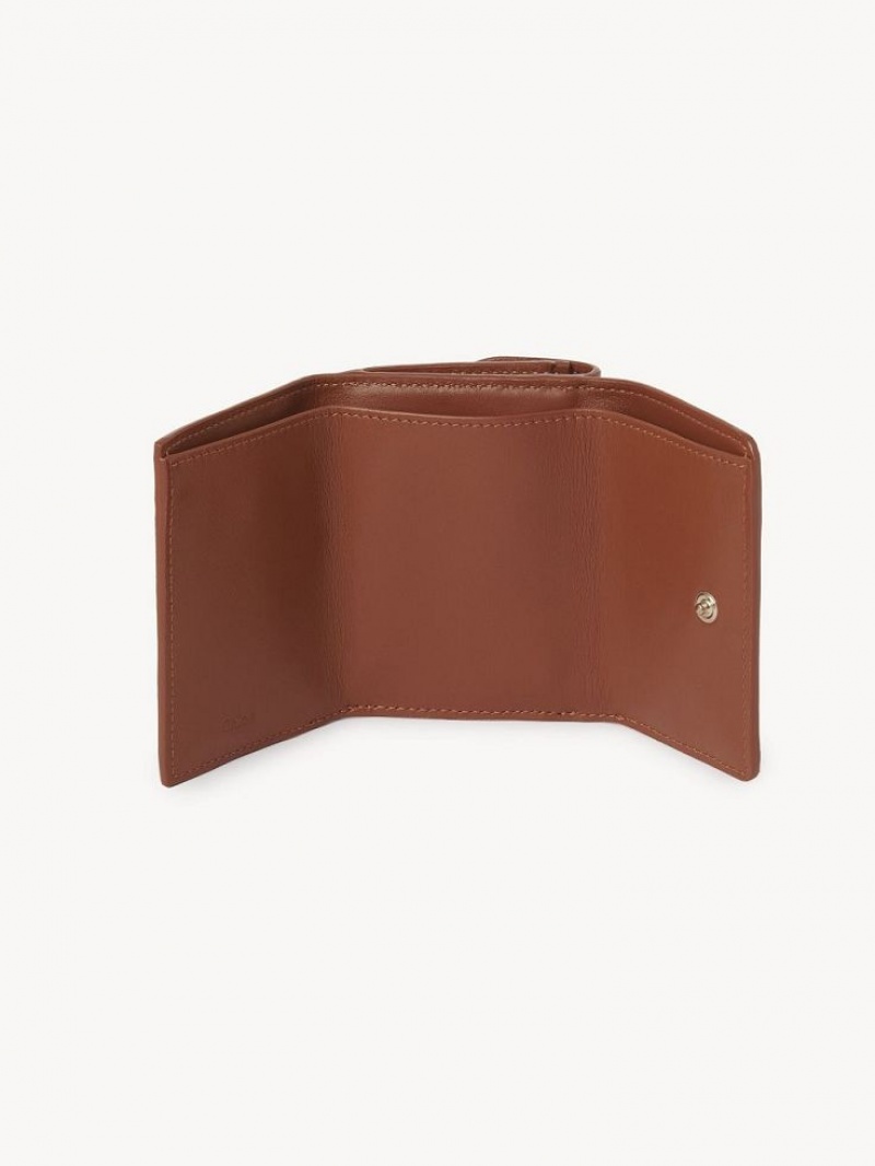 Carteras Pequeñas Chloe Sense Mini Tri-fold Marrom | CHE-SR14276