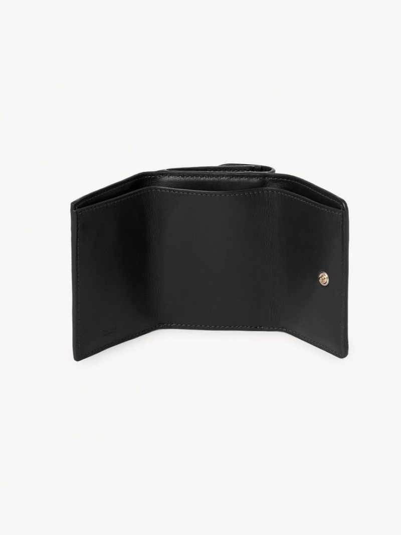 Carteras Pequeñas Chloe Sense Mini Tri-fold Negros | CHE-SR14277