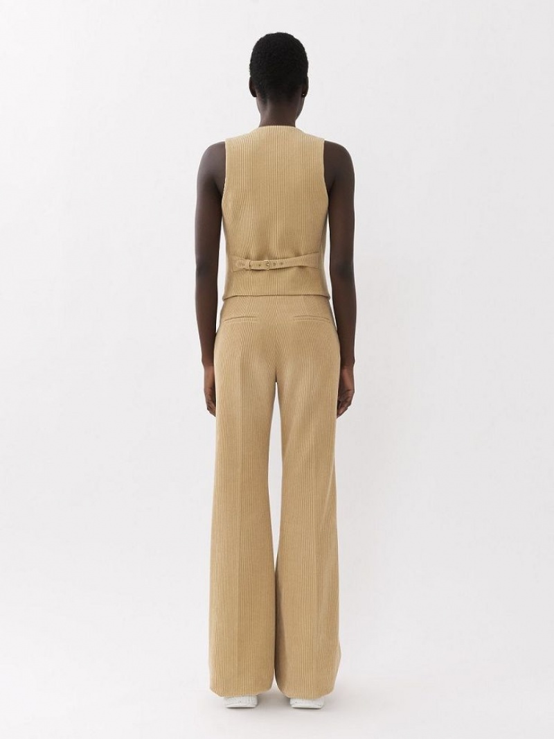 Chamarras Chloe Classic Vest Beige | CHE-SR13806