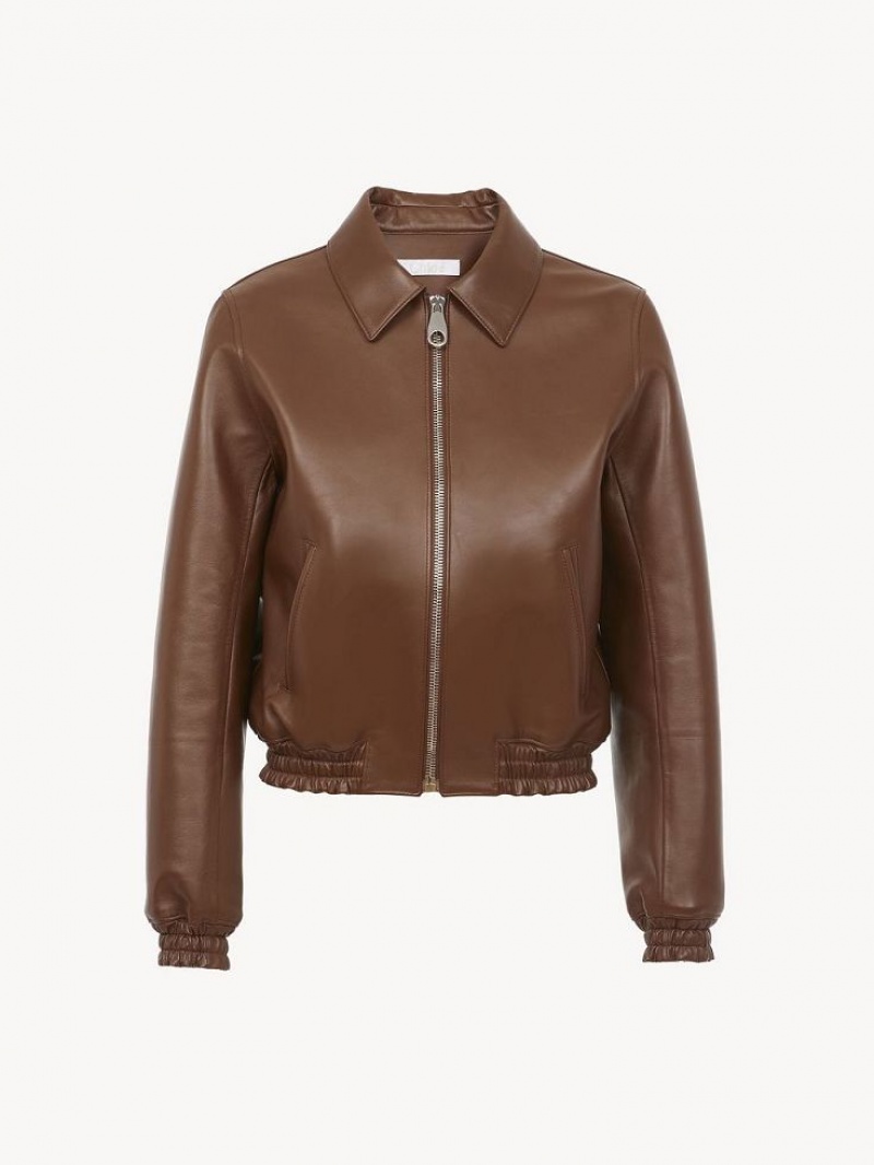 Chamarras Chloe Corta Blouson Cafes | CHE-SR13797