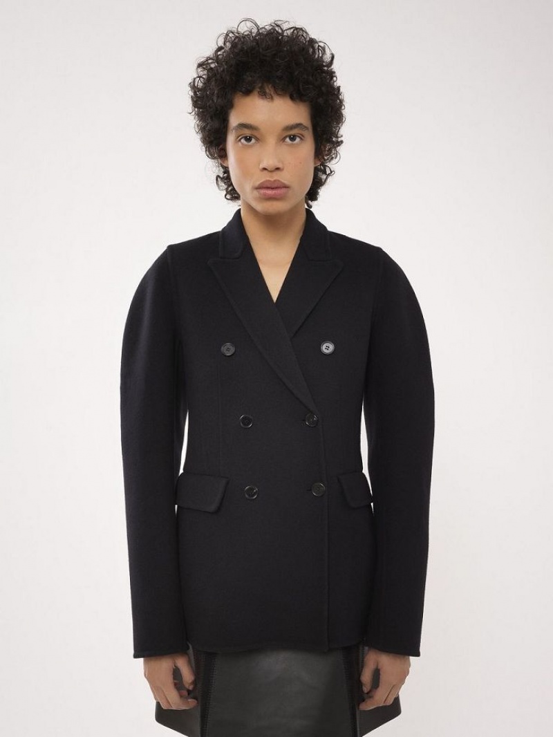 Chamarras Chloe Double-breasted Negros | CHE-SR13776