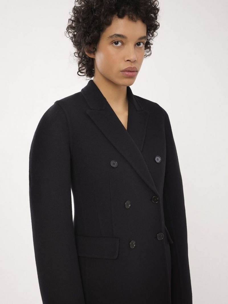 Chamarras Chloe Double-breasted Negros | CHE-SR13776
