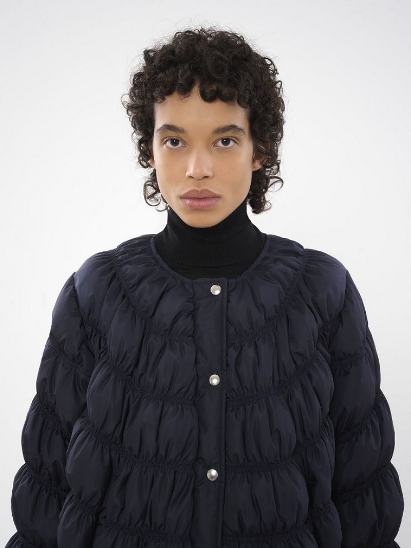Chamarras Chloe Ruched Puffer Azules | CHE-SR13809