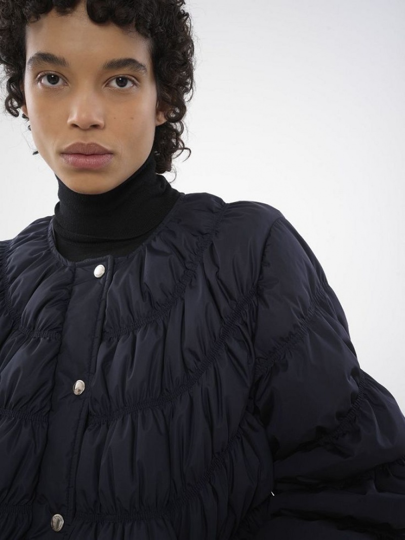 Chamarras Chloe Ruched Puffer Azules | CHE-SR13809