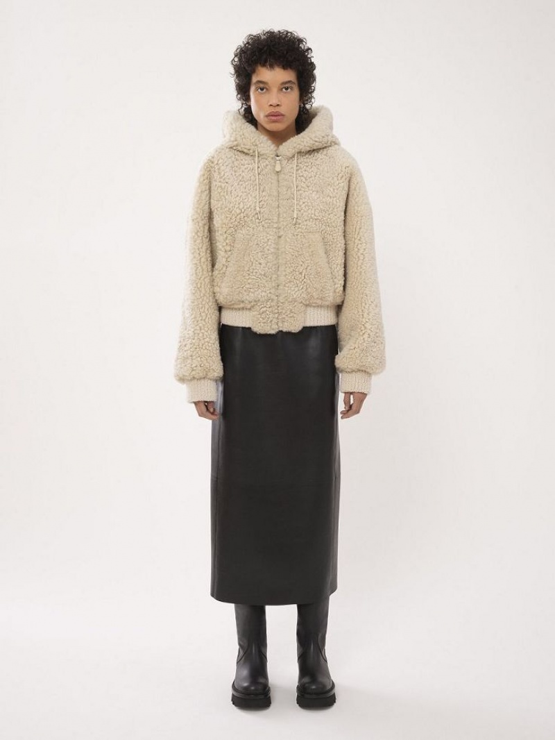Chamarras Chloe Sized Blouson Beige | CHE-SR13819