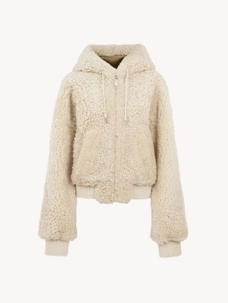 Chamarras Chloe Sized Blouson Beige | CHE-SR13819
