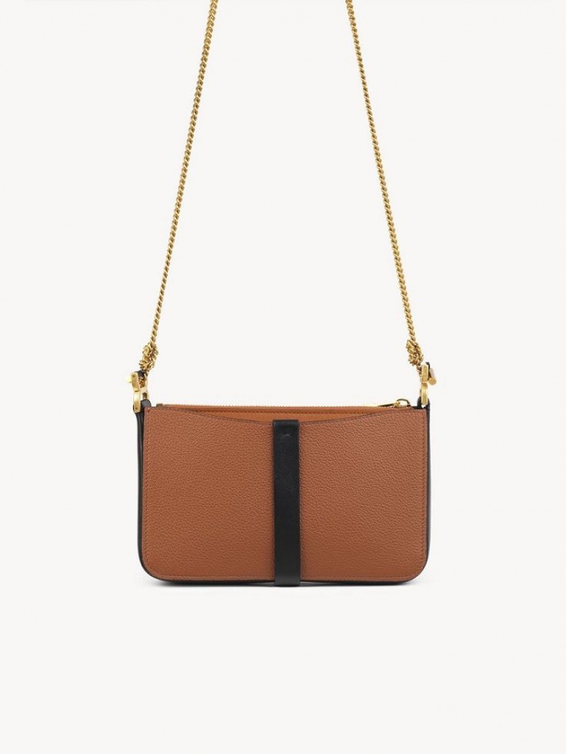 Clutch Chloe Marcie On Chain Marrom | CHE-SR13743