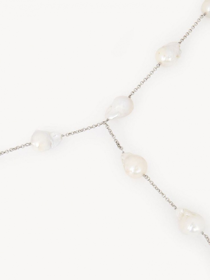 Collares Chloe Darcey Body Chain Blancos | CHE-SR14454