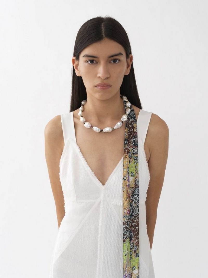 Collares Chloe Darcey Dorados Blancos | CHE-SR14420