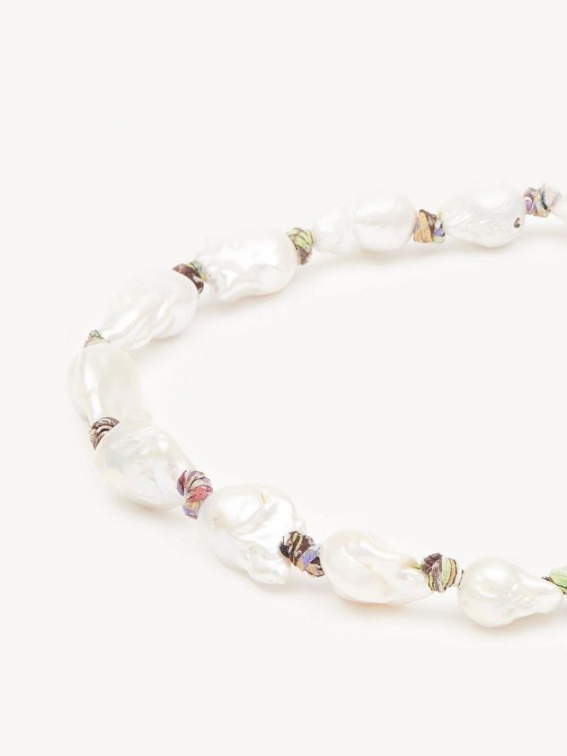 Collares Chloe Darcey Dorados Blancos | CHE-SR14420