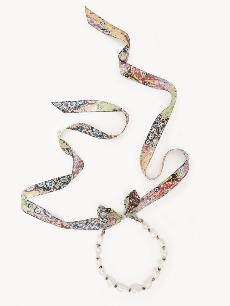 Collares Chloe Darcey Dorados Blancos | CHE-SR14420
