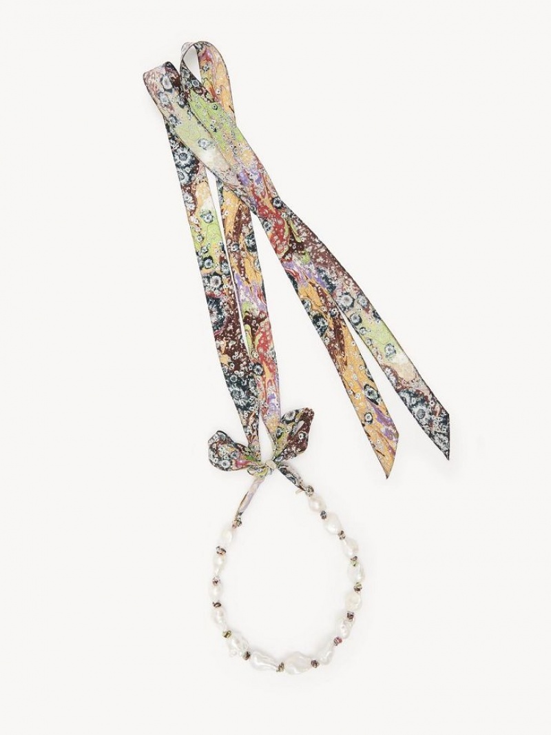 Collares Chloe Darcey Dorados Blancos | CHE-SR14420