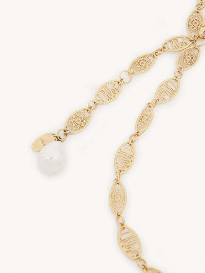Collares Chloe Darcey Encaje Dorados Claro | CHE-SR14444