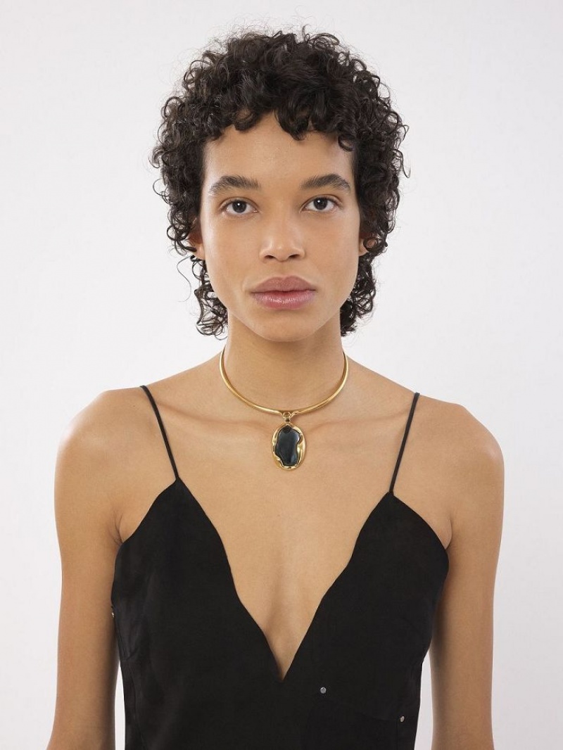Collares Chloe Sybil Dorados | CHE-SR14453