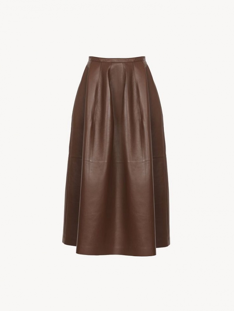 Falda Chloe Gathered Mid-length Cafes | CHE-SR14080