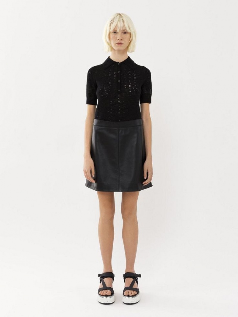 Falda Chloe Mini Negros | CHE-SR14083