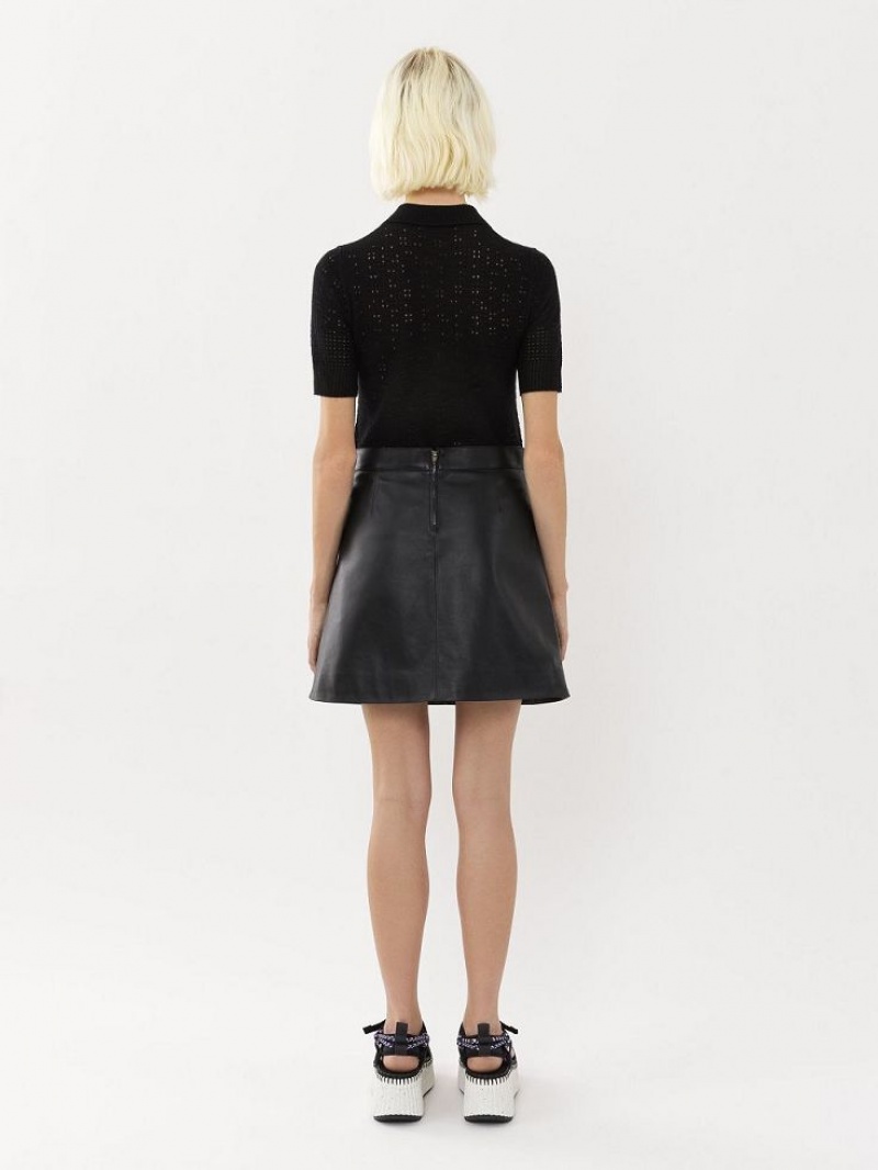 Falda Chloe Mini Negros | CHE-SR14083