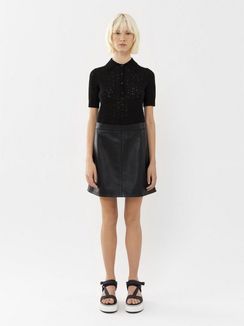 Falda Chloe Mini Negros | CHE-SR14083