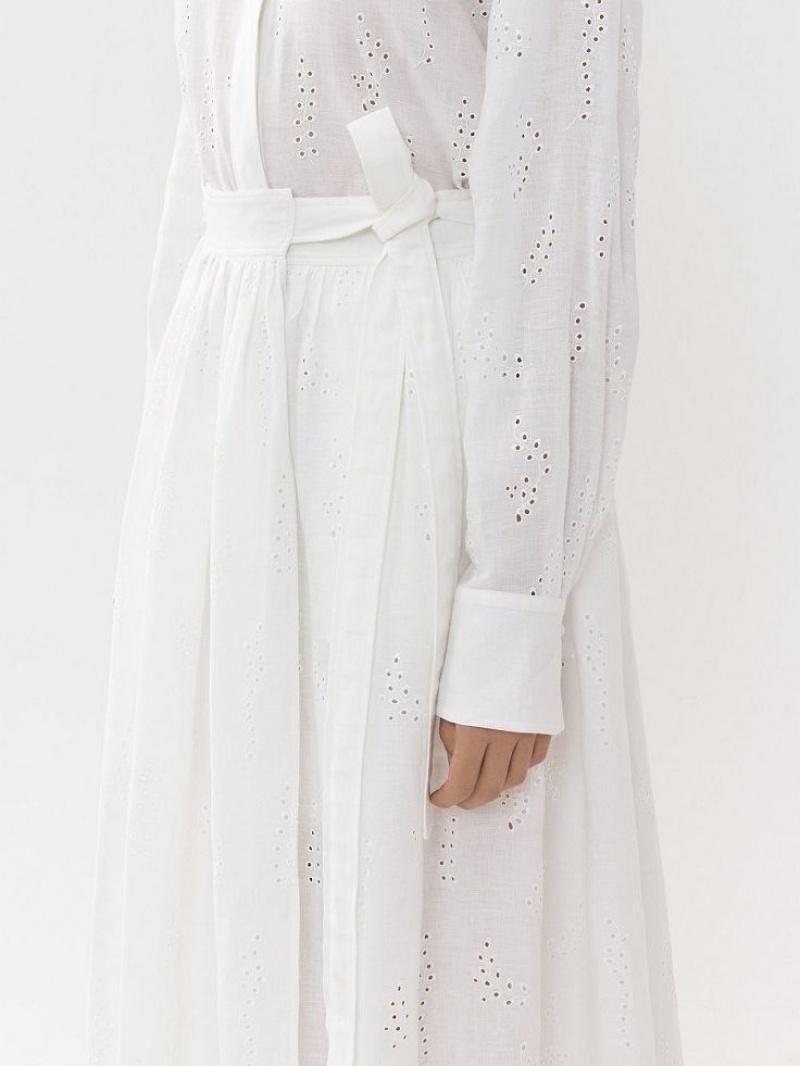 Falda Chloe X Eres Paloma Long Wrap Blancos | CHE-SR14081